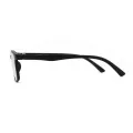 Gaston - Rectangle Black Clip On Sunglasses for Men
